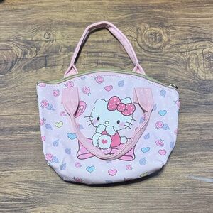 Hello Kitty Pastel vinyl Pink Heart Tote